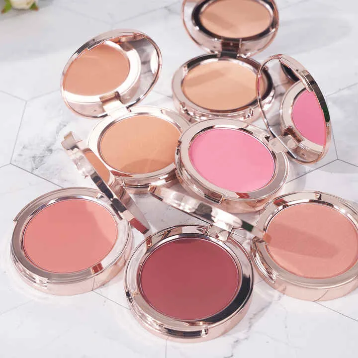 أحمر خدود ذهبي وردي شكل قلب Rose Gold Heart Shape Shimmer Blush