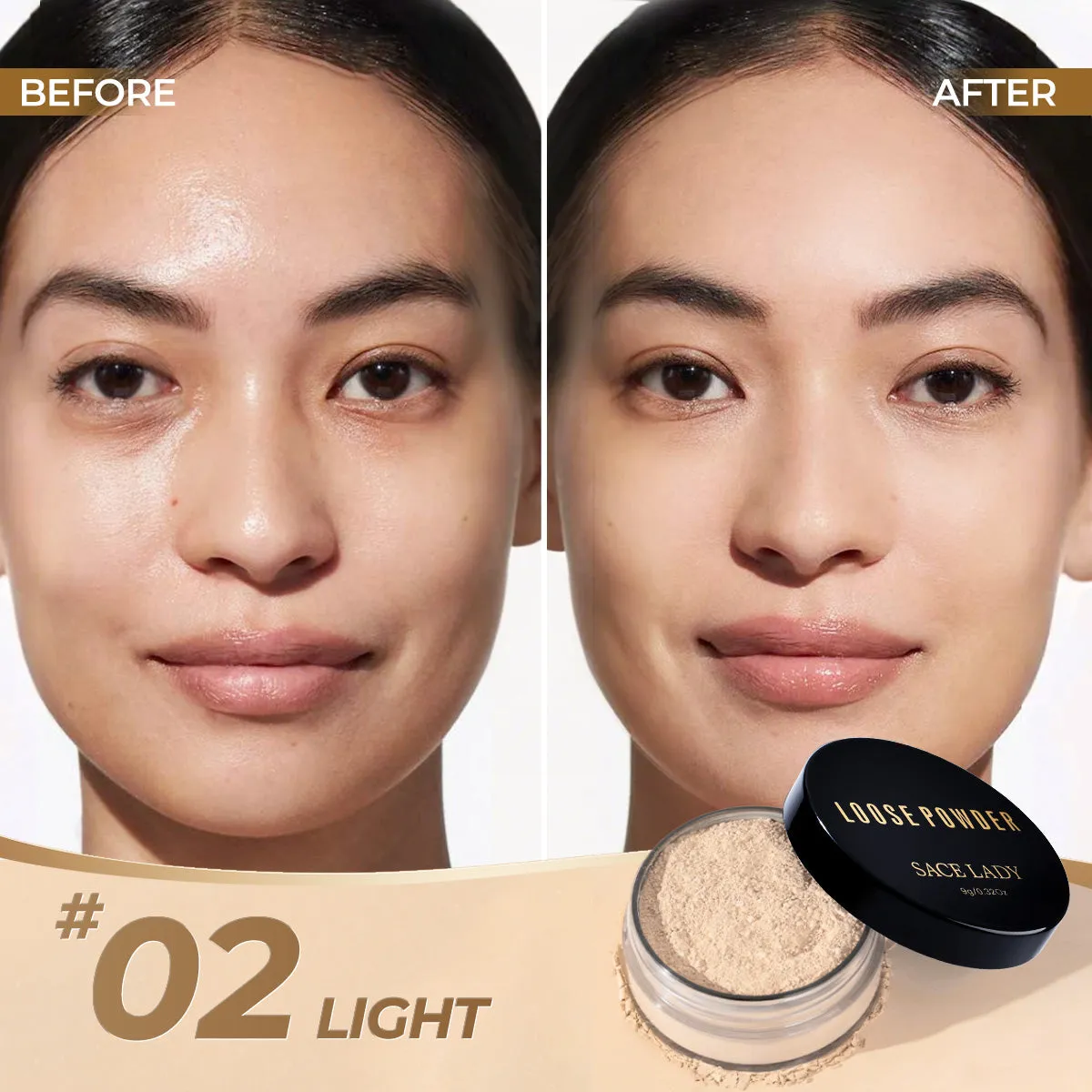 🌟 SACE LADY Oil-Control Loose Setting Powder – Shine-Free Perfection That Lasts All Day!