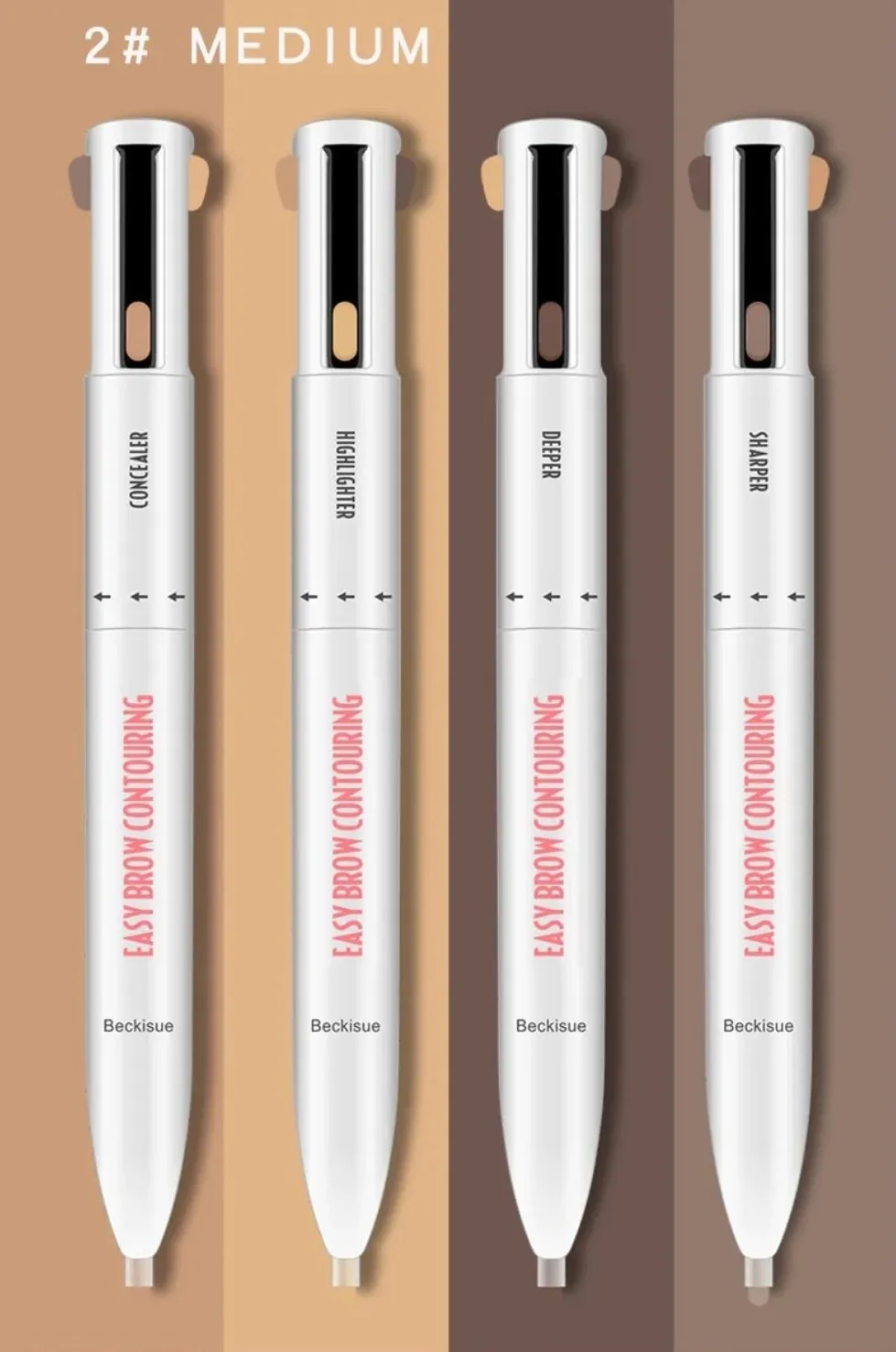 4 en 1 Wenkbrauw Contour Highlight Pen