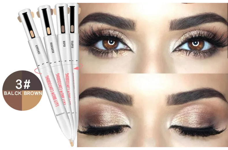 4 en 1 Wenkbrauw Contour Highlight Pen