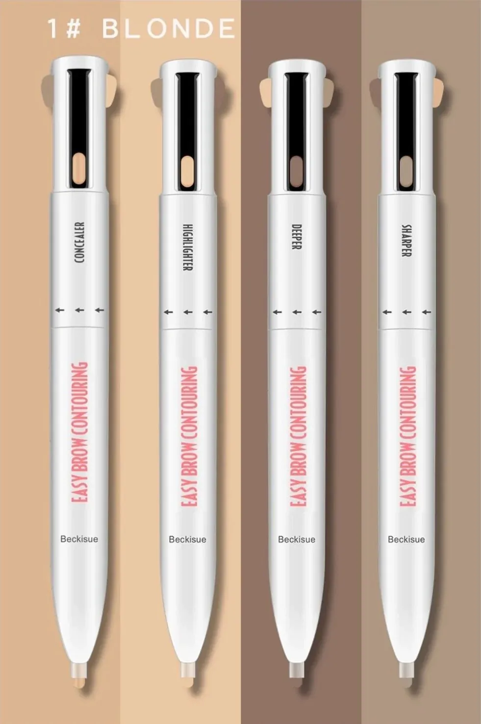 4 en 1 Wenkbrauw Contour Highlight Pen