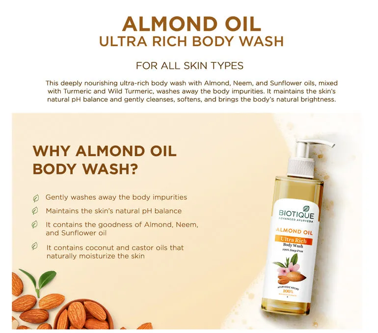 ALMOND OIL Ultra Rich Body Wash