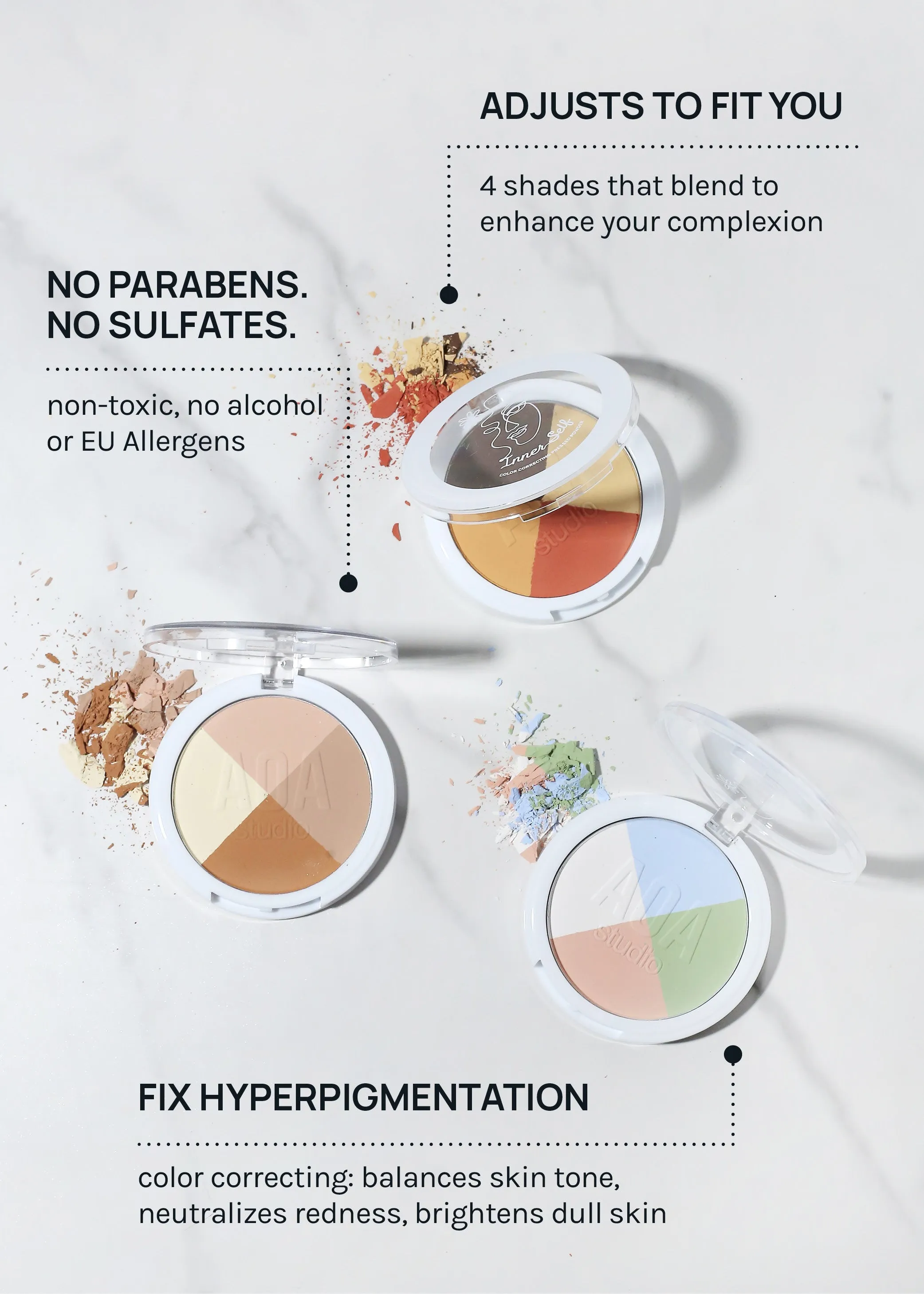 AOA Inner Self Color Correcting Pressed Powder