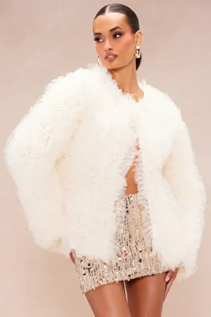 Aspen Tulle Jacket - Cream