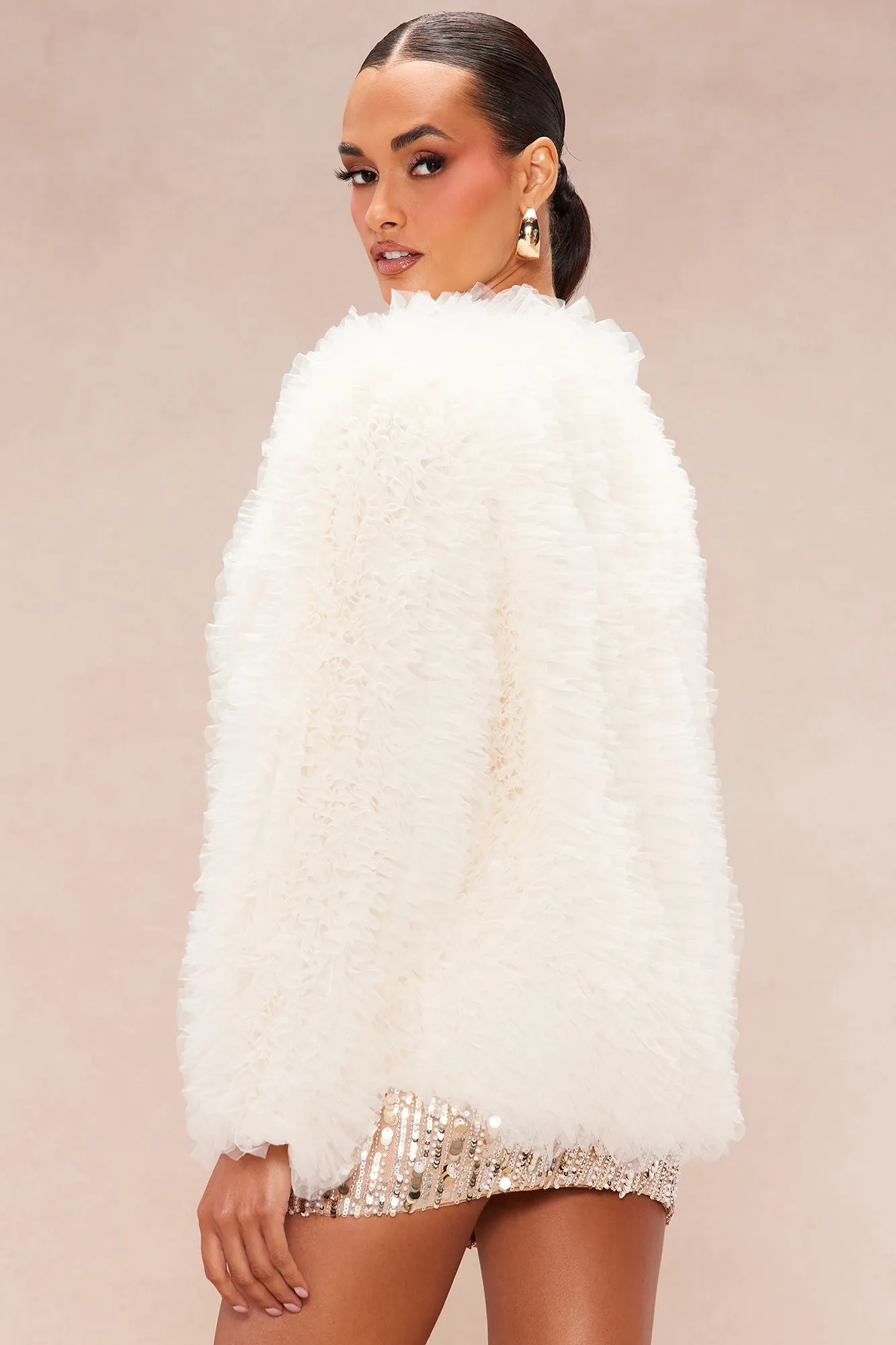 Aspen Tulle Jacket - Cream