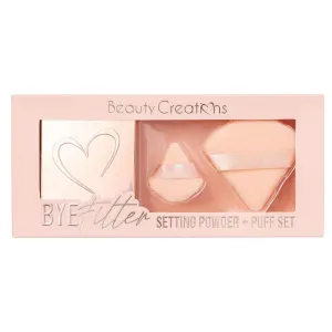 Beauty Creations Pink Cloud Setting Powder   Puff Set (Talk Free)