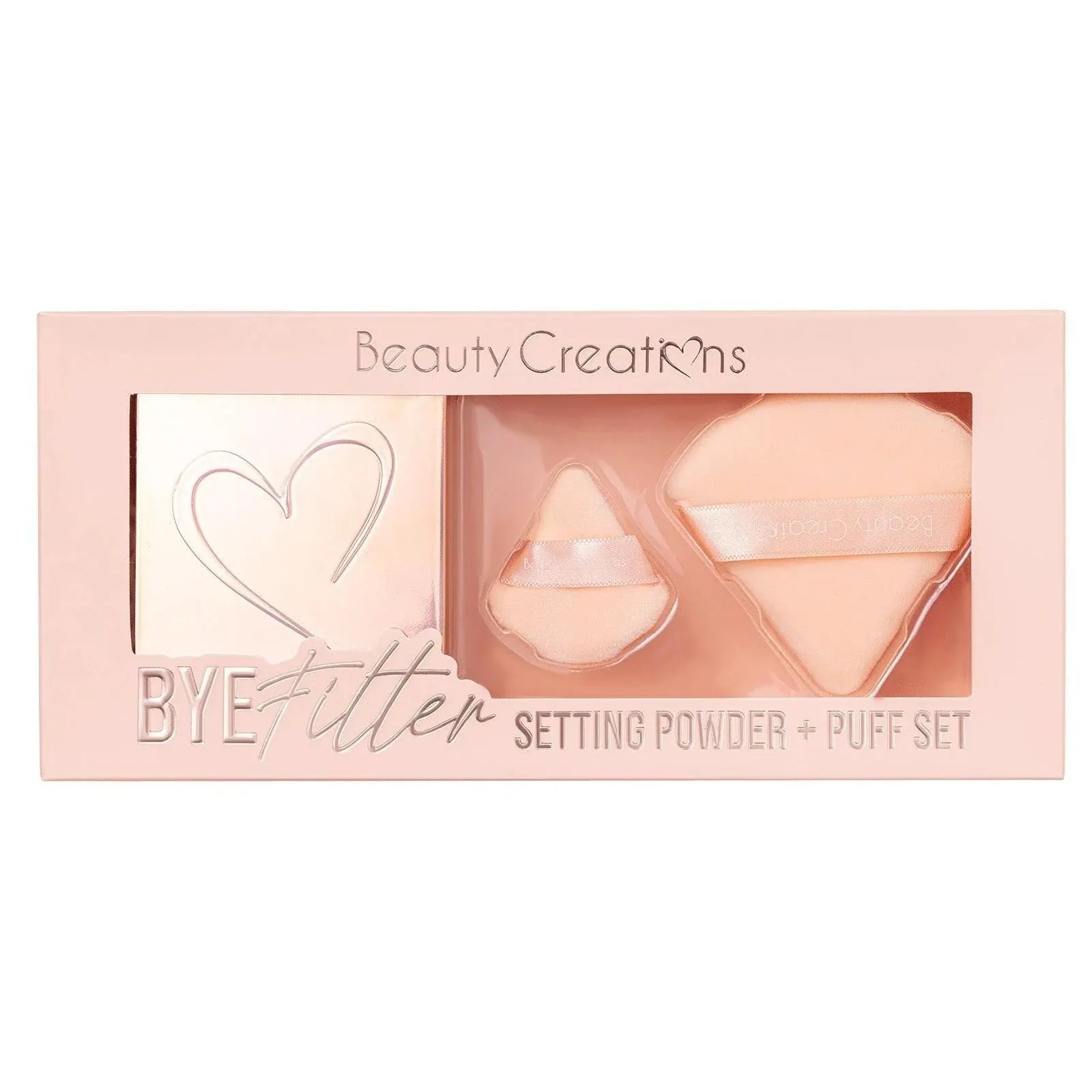 Beauty Creations Pink Cloud Setting Powder   Puff Set (Talk Free)