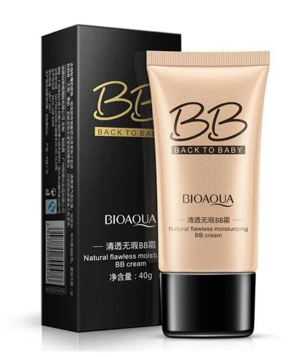 BIOAQUA Back to Baby BB Cream Conceler Fundation & Moisturizing cream Foundation (Natural, 40 g)