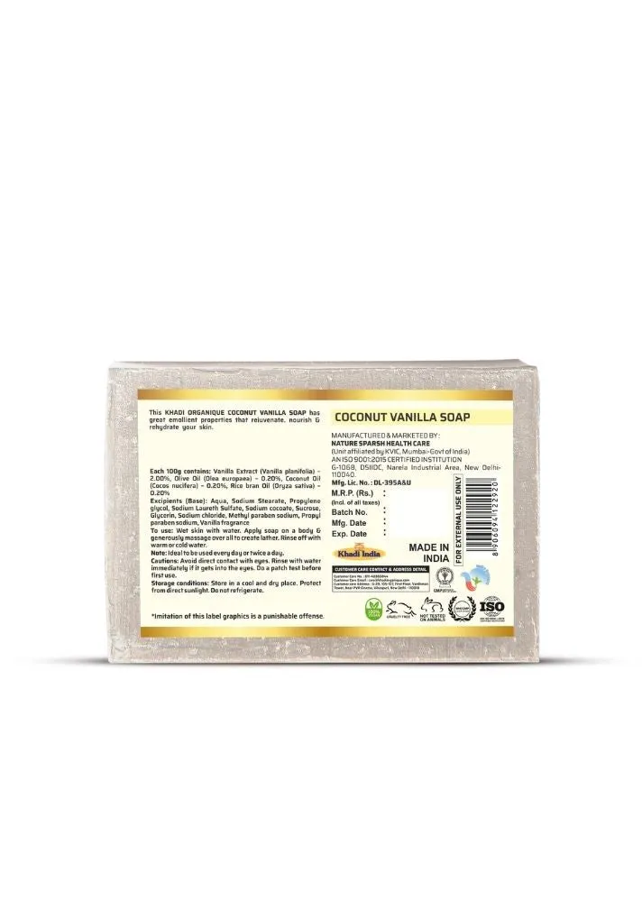 Coconut Vanilla Soap - Khadi Organique