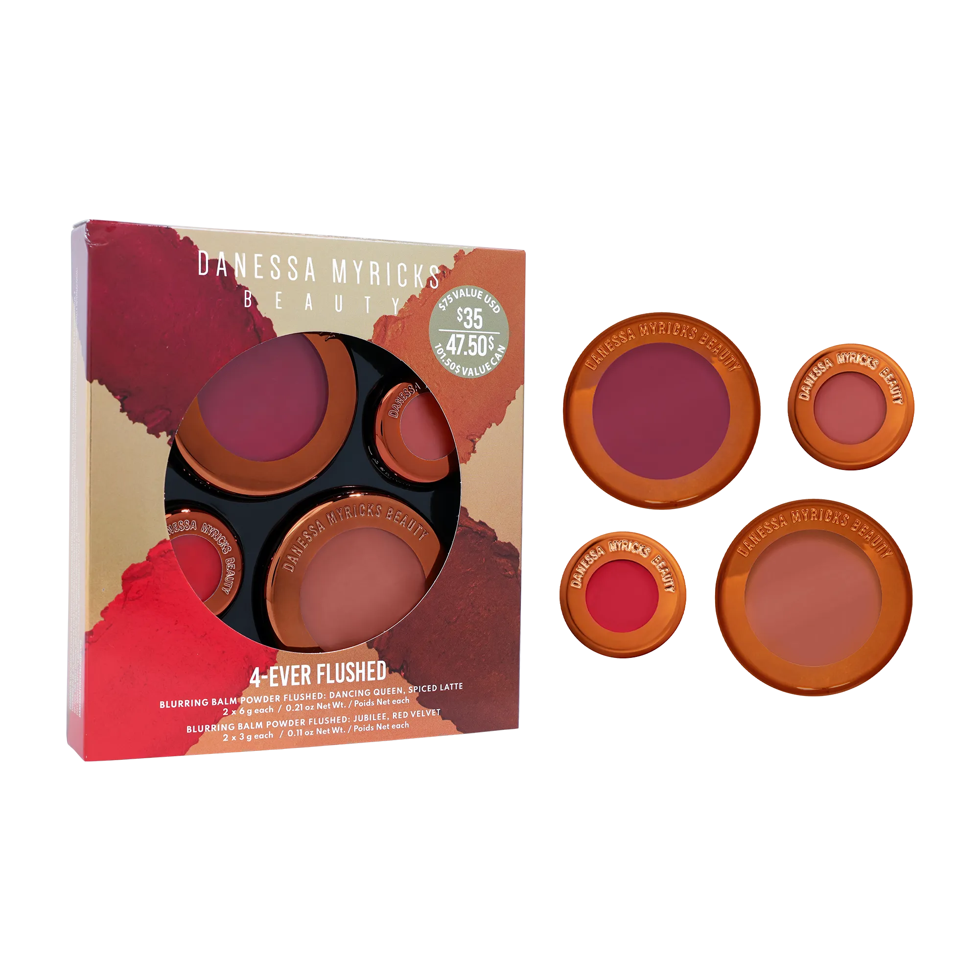 Danessa Myricks Yummy Skin 4-Ever Flushed Cheek and Lip Set