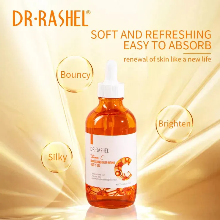 DR RASHEL Vitamin C Nourishing & Repairing Body Oil 100ml DRL-1690