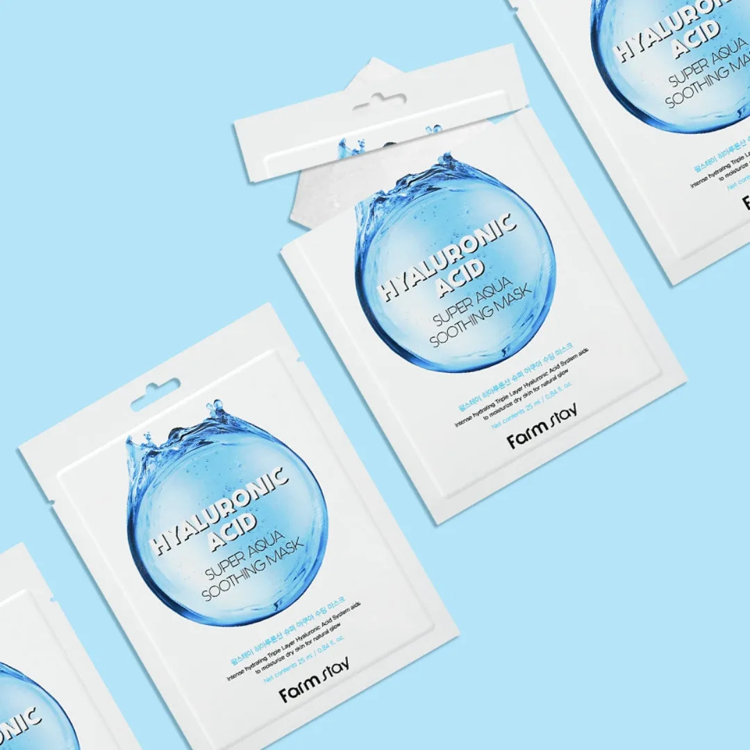 Hyaluronic Acid Super Aqua Soothing Mask 25ml x 10pcs