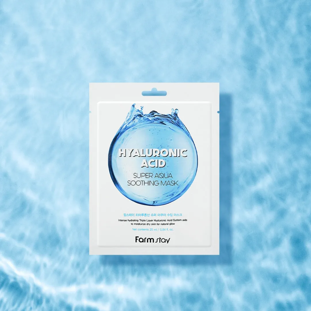 Hyaluronic Acid Super Aqua Soothing Mask 25ml x 10pcs