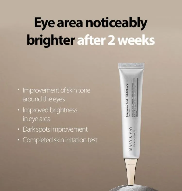 MARY & MAY Tranexamic Acid   Glutathione Eye Cream 30g