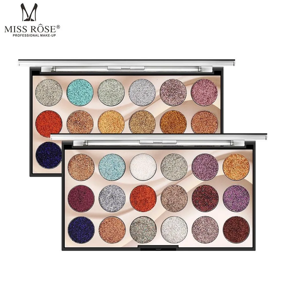 Miss Rose Eyeshadow Palette 18 Colors Glitter