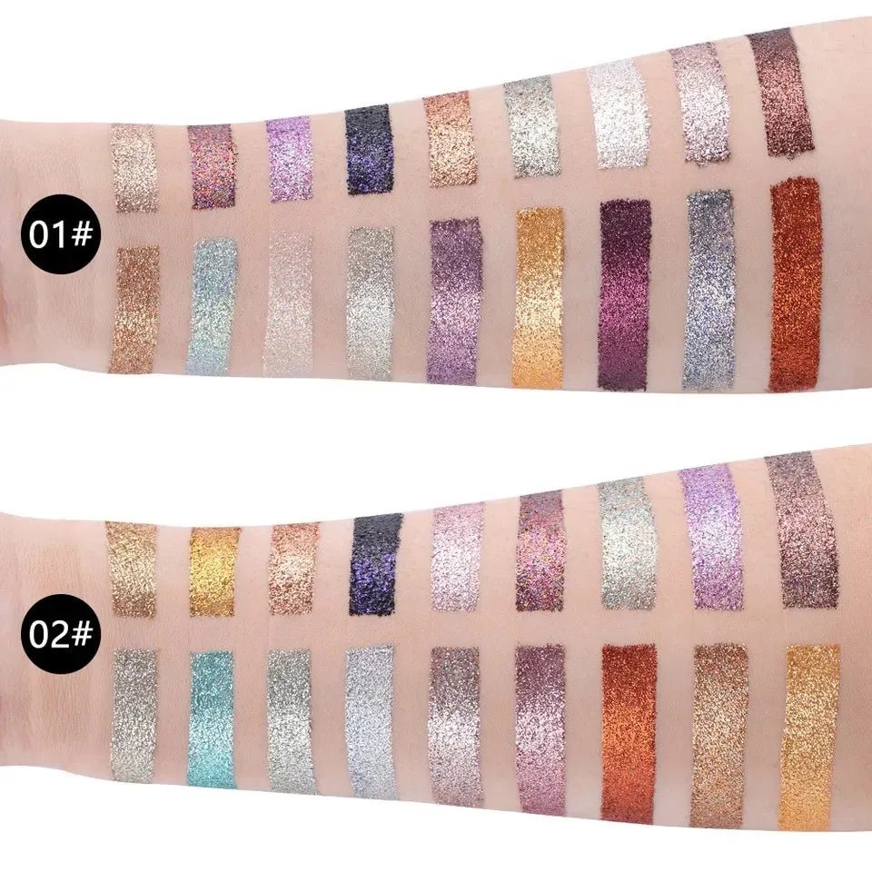 Miss Rose Eyeshadow Palette 18 Colors Glitter