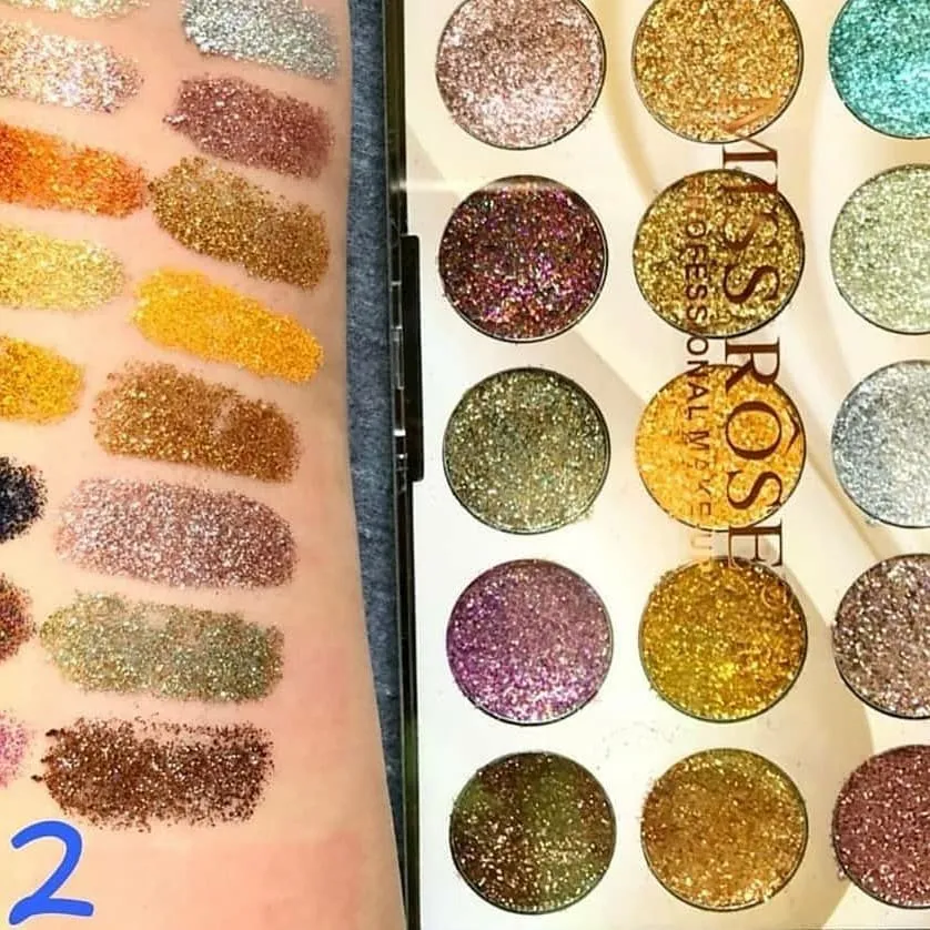 Miss Rose Eyeshadow Palette 18 Colors Glitter