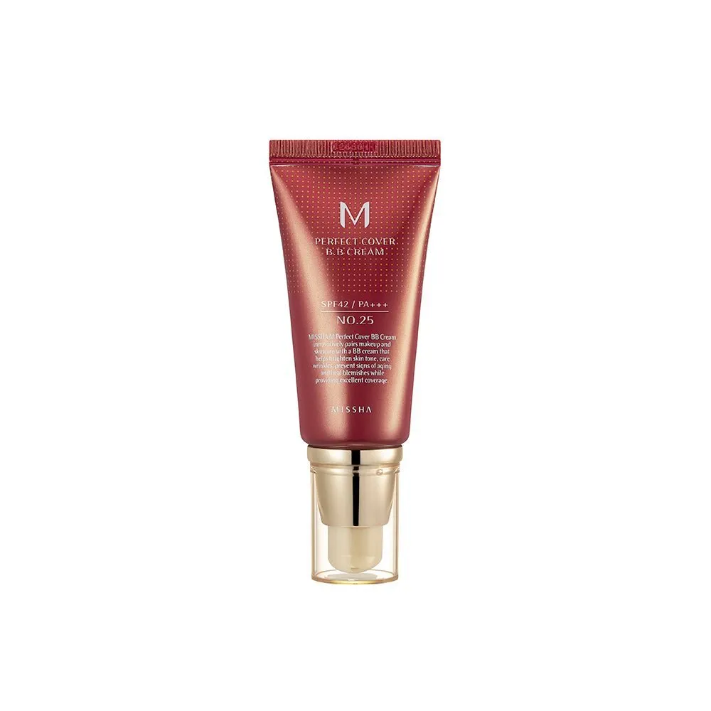 Missha BB Cream: M Perfect Cover BB Cream  SPF 42/PA     Tono N° 25