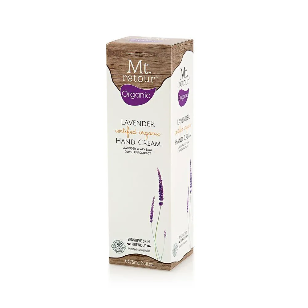 Mt Retour Organic Lavender Hand Cream 75ml