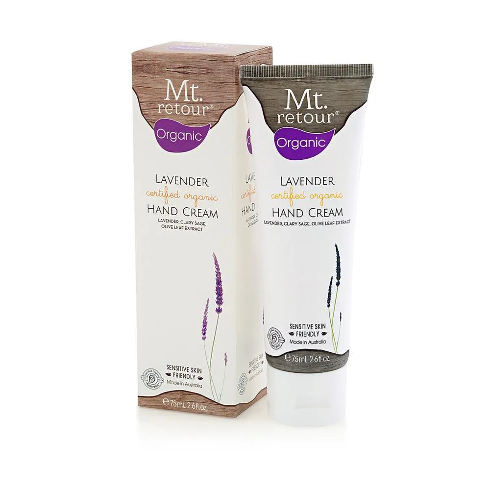 Mt Retour Organic Lavender Hand Cream 75ml