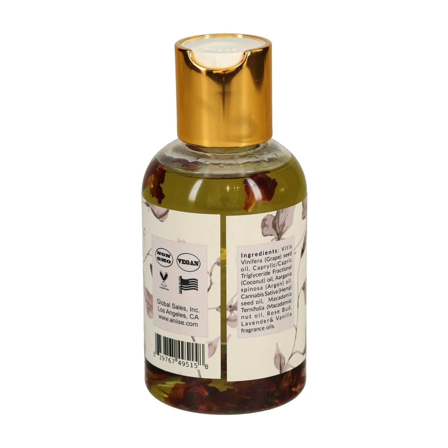 Natural Luxurious Rose Petal Body Oil - Hydrating and Nourishing