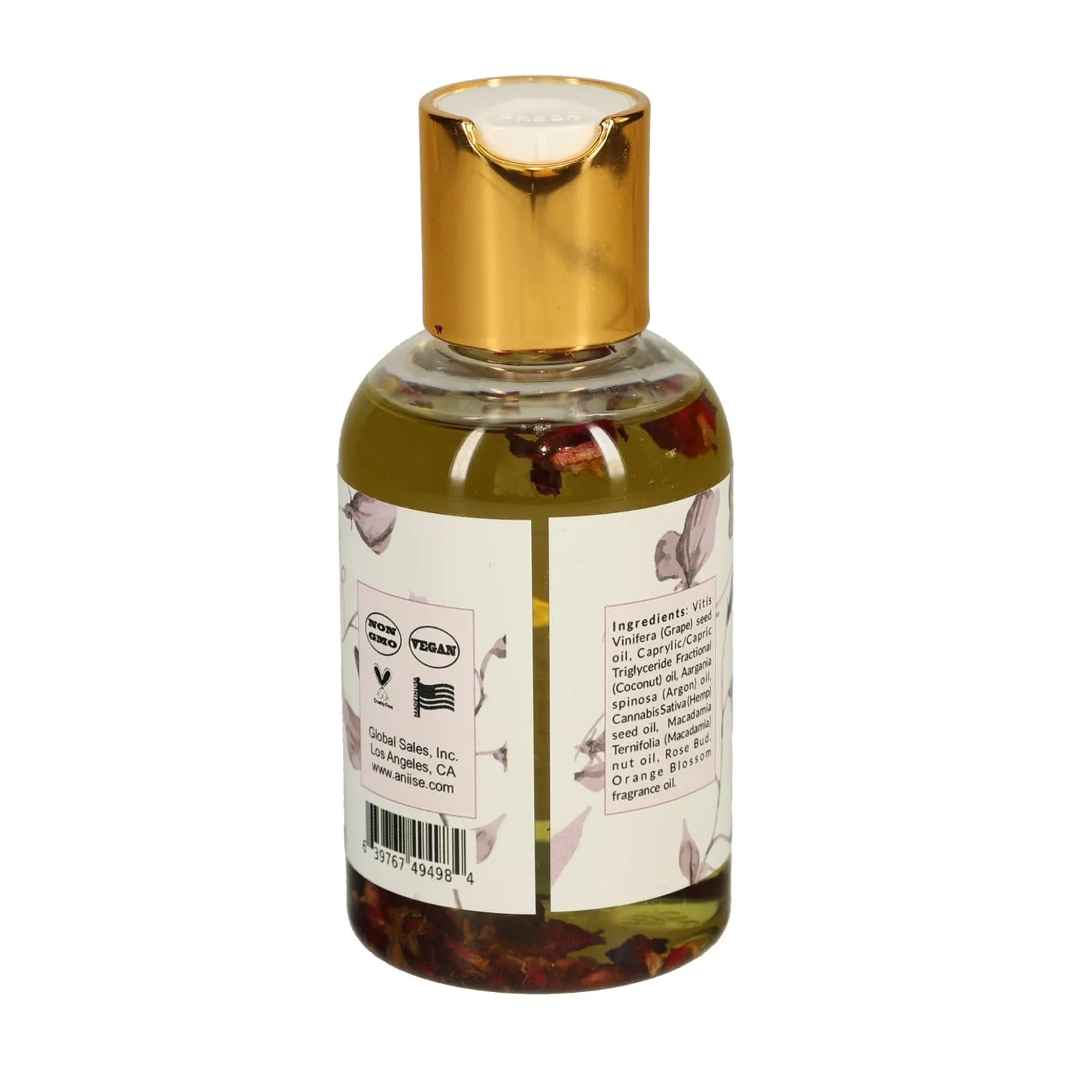 Natural Luxurious Rose Petal Body Oil - Hydrating and Nourishing