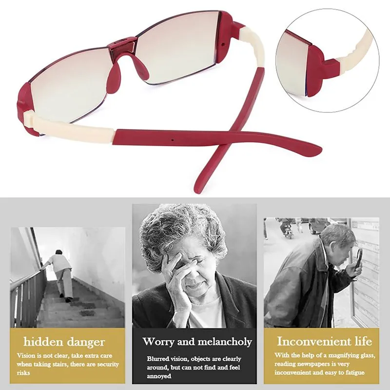 Pousbo Anti-blue Anti-fatigue Far And Near Dual Use Reading Glasses
