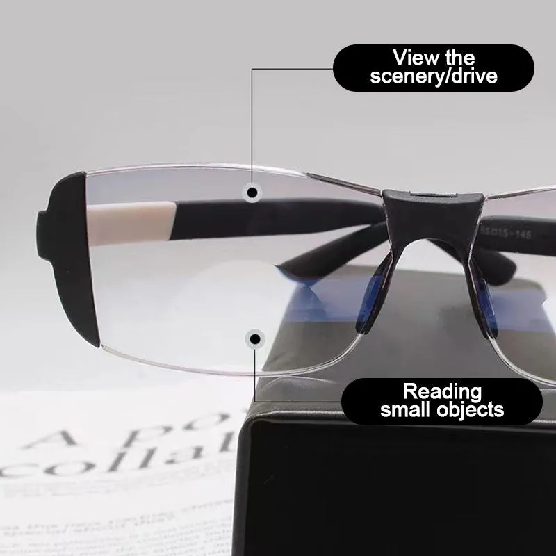 Pousbo Anti-blue Anti-fatigue Far And Near Dual Use Reading Glasses