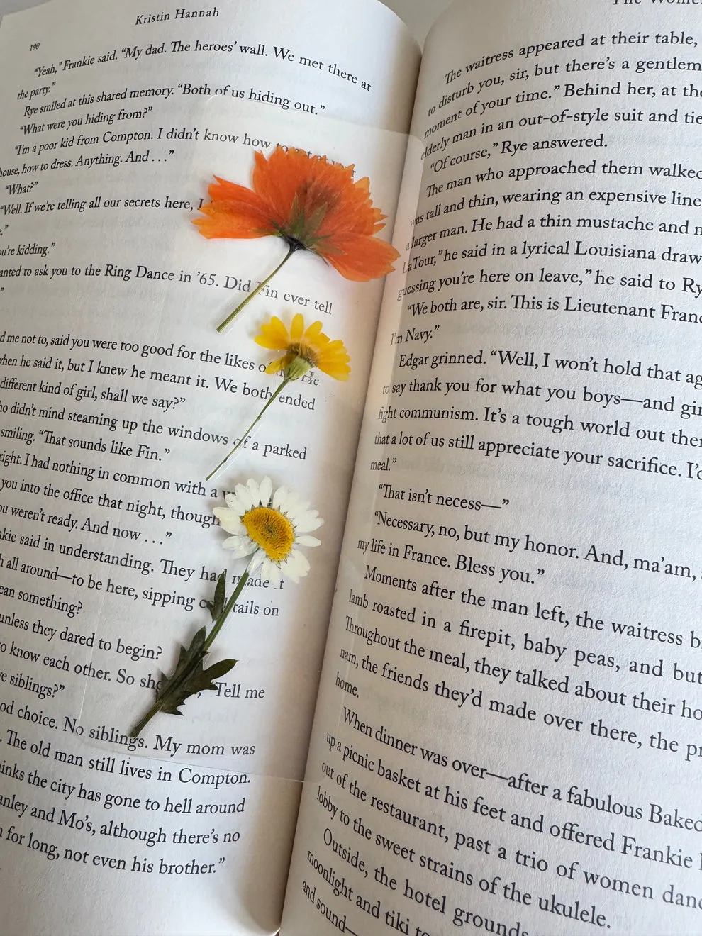 Pressed Flower Bookmark - Katniss Everdeen