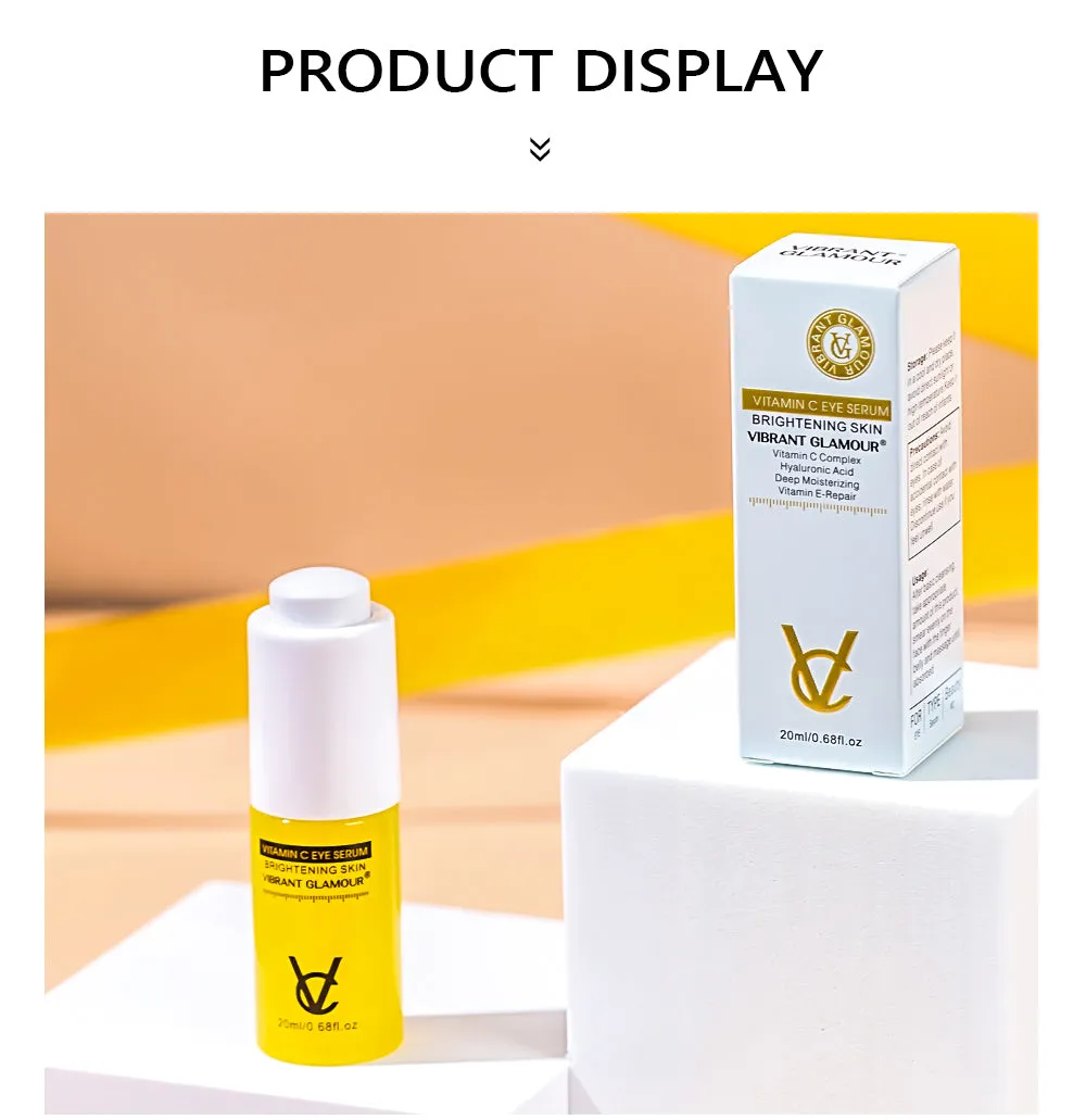Super C Brightening Serum for Face and Eyes - Anti Aging Serum with Vitamin C, Hyaluronic Acid, Vitamin E - Skin Whitening for Dark Spots, Even Skin Tone, Fine Lines & Wrinkles, Eye Cream for Puffiness, Bags and Wrinkles